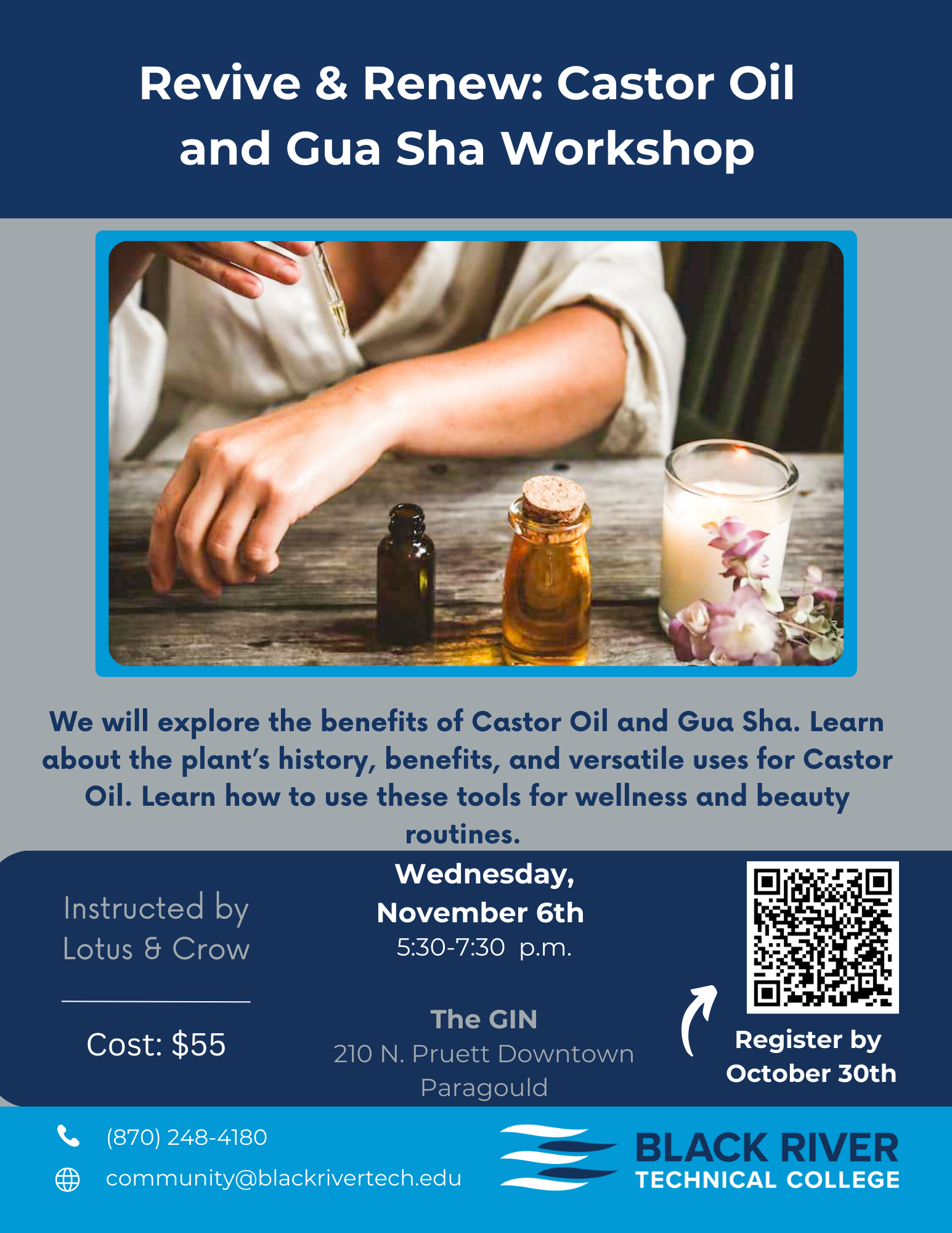 Revive and Renew Castor Oil and Gua Sha Workshop